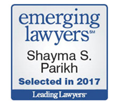 emerging lawyers Shyama S. Parikh Selected in 2017 Leading Lawyers